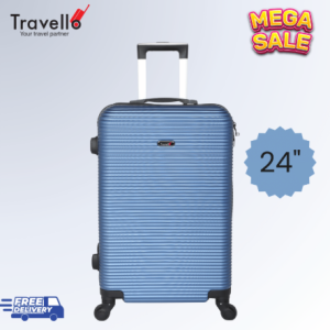 Travello  24 Inch City Ultra Light Weight Luggage-Trolley Dark Blue